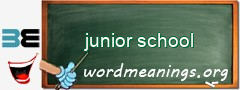 WordMeaning blackboard for junior school